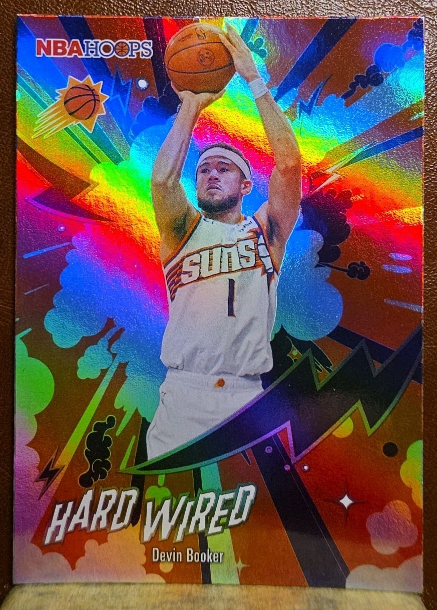 Topps NBA Hoops 2026 Devin Booker Suns Hard-Wired Hologram Insert #HW-15