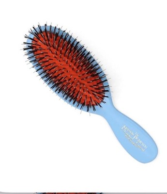 Mason Pearson Child's Pocket Hair Brush   CB4 Blue (Pure Boar Bristle) - NIB