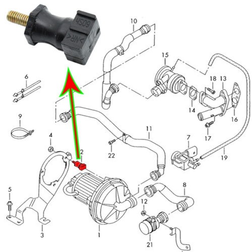 Retaining Mount Stop Buffer for A3 For Golf For Skoda Vehicles 06A133567A - Picture 10 of 12