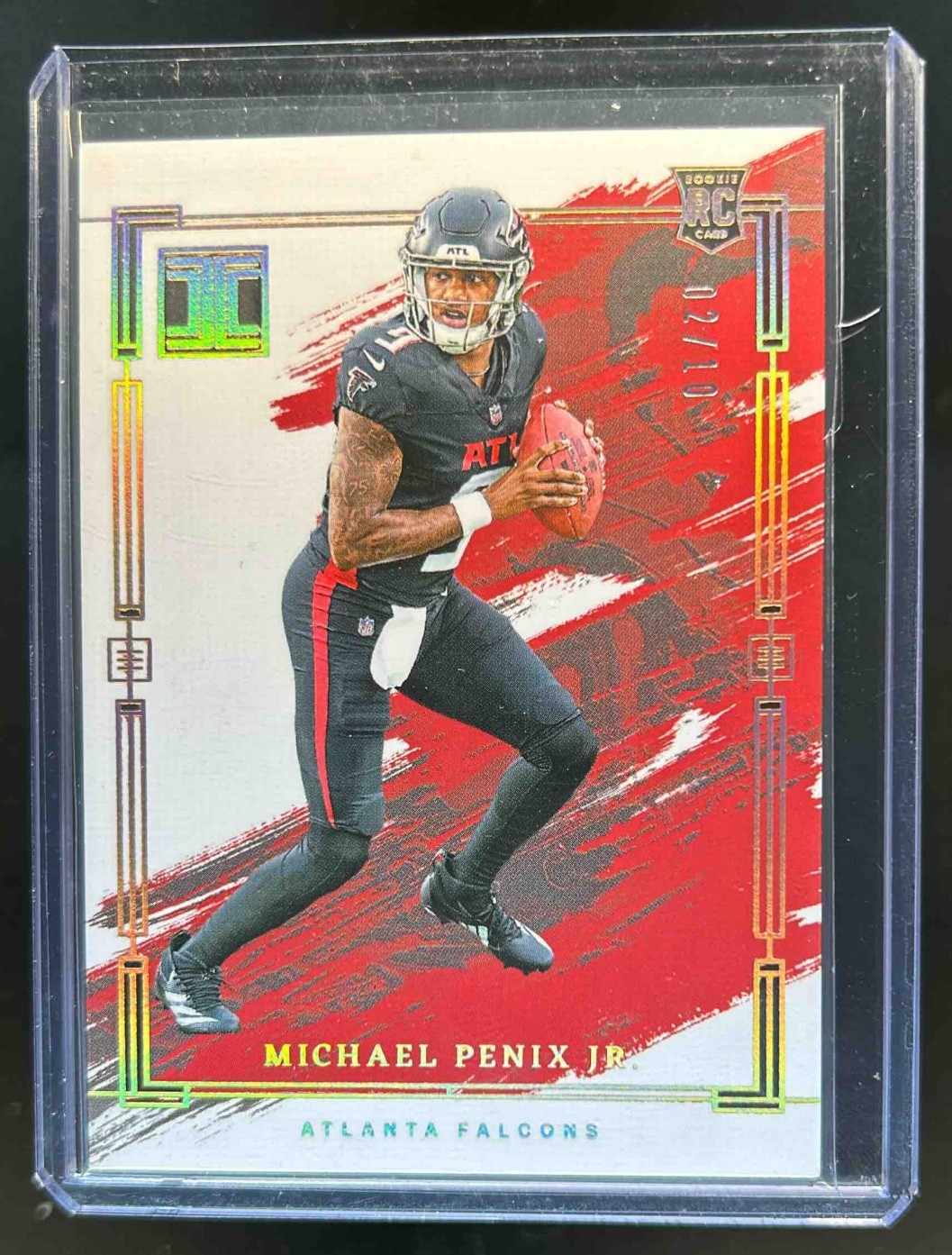 2024 Panini Impeccable Michael Penix Jr. Gold Rookie RC #2/10 #80