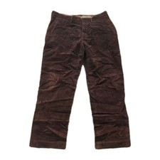 Vtg Polo Ralph Lauren Corduroy Pants Mens 38 x 32 31 Brown Preston Wide Leg Y2K