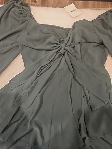 Women's Forever 21 HYFVE Green Teal Mini Dress Romper Size Medium - Picture 4 of 9