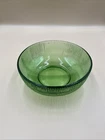 Vintage E. O. Brody Co. Green Ribbed Depression Glass Candy 6.5 inch Dish