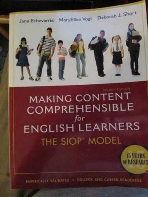 Making Content Comprehensible - Paperback, by Echevarria Jana J.; - Very Good x
