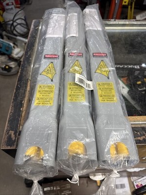 3 Rubbermaid Commercial Spring Loaded Safety Barriers FG9S0000YEL Caution Signs