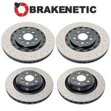 FRONT+REAR BRAKENETIC PREMIUM Drilled Brake Rotors 360mm/350mm 50.07004.21
