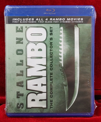 RAMBO Blu-Ray The Complete Collector's Set All 4 Rambo Movies NEW Stallone