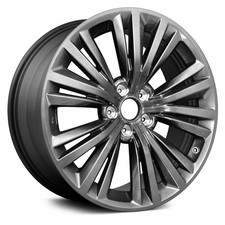 For Infiniti Q60 17 Alloy Factory Wheel 5 Double V-spoke Machined Dark