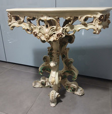 Antica Consolle Vintage anni '60/'70 Tavolino da muro stile Luigi XV 60x60