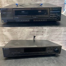Sony TC-W421 Dolby B NR Stereo Dual Cassette Deck  ST-JX421 FM STEREO TUNER
