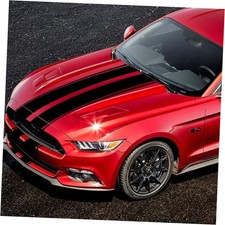 63''x11'' Racing Body Stripes Stickers,Cars Hood Vinyl Decals,Car Pattern Black