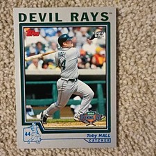 Topps 2004 Toby Hall #83 Tampa Bay Devil Rays Opening Day Baseball MLB Card