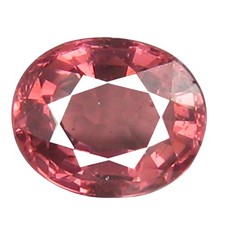 1.52 ct AAA Super-Excellent Oval Shape 7 x 6 mm Pinkish Red Rhodolite Garnet
