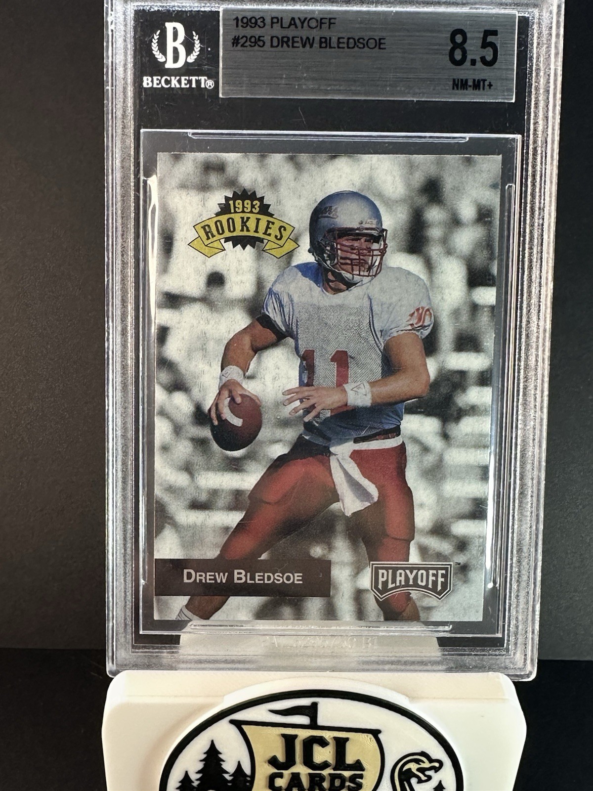 Drew Bledsoe #295 Football Cards 1993 Playoff trading card — raw and PSA graded price guide