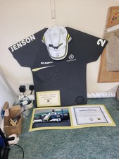 Jenson Button Signed Brawn GP Cap + Shirt + Photo Authentic Autographs Formula 1