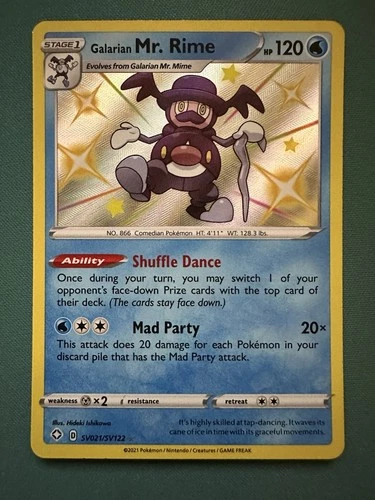 Galarian Mr. Rime SV021/SV122 Shining Fates: Shiny Vault Holo
