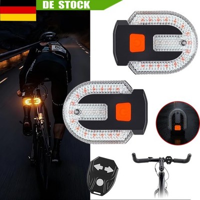Fahrrad Rücklicht mit Blinker LED Licht MTB Fahrradlampe Hinten Leuchte USB IPX5