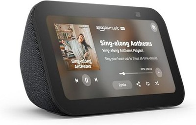 New and Approved Amazon Echo Show 5, with Smart display and 2x the bass.
