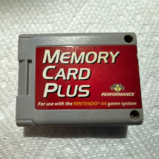 Performance Memory Card Plus Gray External Attachment for Nintendo 64 Console