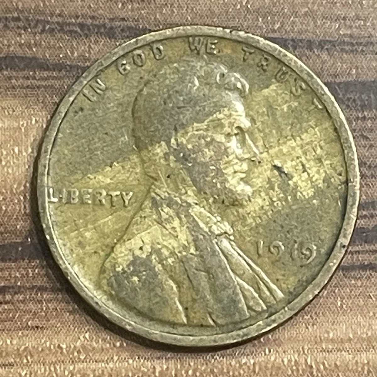 Uncertified Lincoln Wheat Penny 1919 Year US Coin Errors for sale