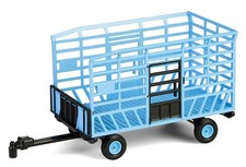 Greenlight 48100-F 1/64 Bale Throw Wagon in Light Blue