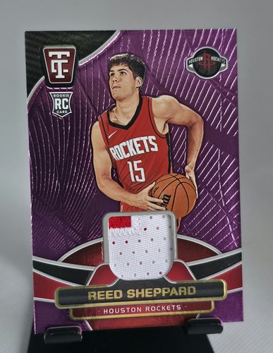 2024-25 Panini Totally Certified REED SHEPPARD Rookie Patch Pink Prizm /99 SSP! - Bild 1 von 3