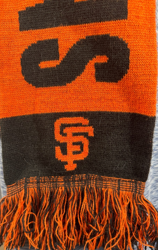San Francisco Giants 2014 World Series Champion Black & Orange Knit Bar Scarf - Picture 7 of 10