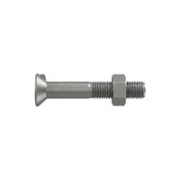 Din 604 Senkkopfschraube M10X25 Stahl 4.6 Blank M. Nase U. Mutter 100 Stk