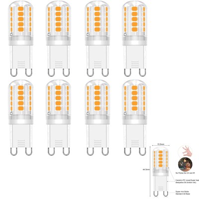 G9 LED Lampe Warmweiß 2700K, 3W, 4,4 Sterne - Hochwertige Energiequelle