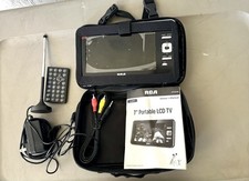 RCA Digital TV DPTM70R Portable 7" LCD Built-In Speakers Case See Description