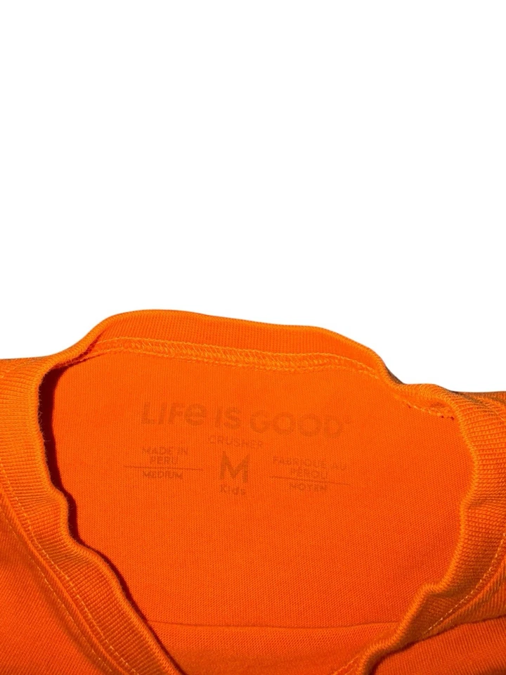Camiseta Life Is Good Juvenil 2 Piezas Mediana Naranja Calabaza Halloween Otoño M Foto 3 de 4
