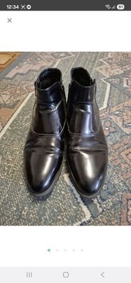 Men Carlo Pazolini Boots Black Leather 41