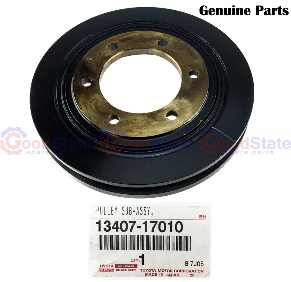Genuine LandCruiser 80 79 Series 1HZ 1HD T Crank Harmonic Balancer AC Pulley Kit - Image 2 of 4