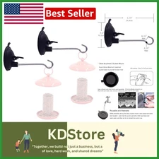 2 Pack Window Suction Cup Hangers for Bird Feeders Wind Chimes Up to 5 lbs No...