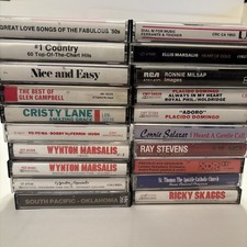 Lot Of 20 Various Artists  Genres Audio Cassette Tapes PREOWNED