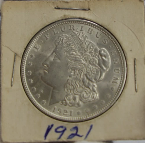 1921 US Morgan Silver Dollar $1 Unc