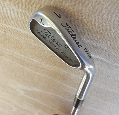 RARE TITLEIST DTR 1 IRON ONLY 17 LOFT STIFF FLEX DYNAMIC GOLD SHAFT RIGHT HANDED