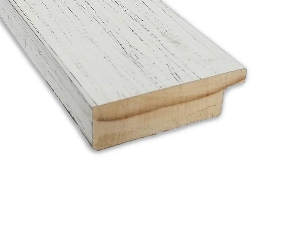 Espejo de baño blanco para lavabo, espejo de tocador rectangular blanco Shiplap 26x32... Foto 2 de 4