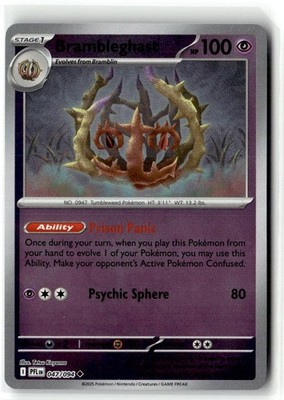 Brambleghast 047/094 Uncommon Phantasmal Flames Pokemon Reverse Holo NM/M