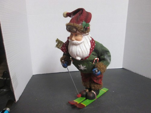 Clothtigue Santa on skies 11" - Picture 1 of 6