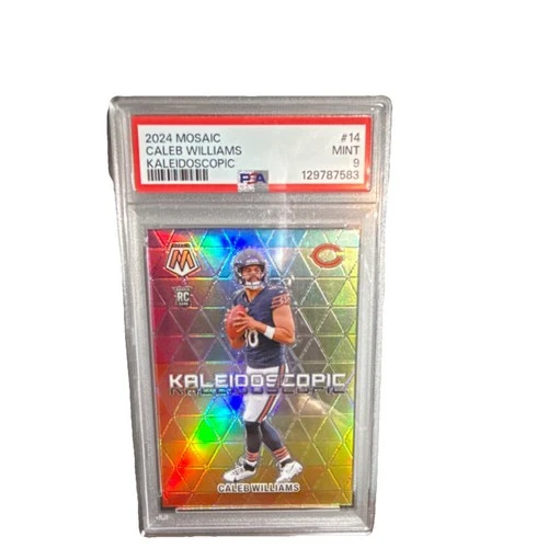 2024 Panini Mosaic Kaleidoscopic Rookie Caleb Williams #14 Chicago Bears PSA 9