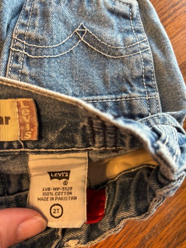 VTG Workwear Boys 2T Levis Denim Jeans Carpenter Worn - Imagen 4 de 4