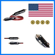 12AWG Car Cigarette Lighter Plug Extension Cable,15A Male to Male Cigarette L...