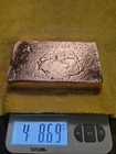 Hand Poured 4 Pounds 8.7 Oz Beautiful Copper Bar! FREE SHIPPING