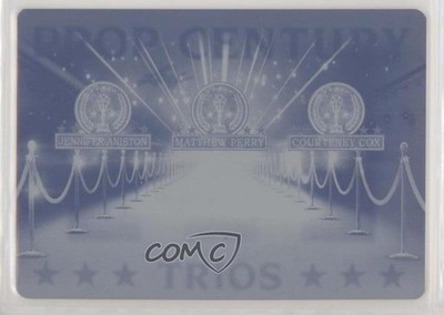 2019 Leaf Pop Century Printing Plate Cyan 1/1 Jennifer Aniston Matthew Perry 0c3