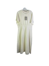 New Everlane Womens XL Organic Cotton Waisted Shirt Dress Ivory