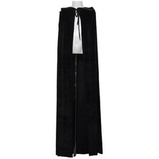Verkleidung, Gr&ouml;&szlig;e: 130, Polyester/Viskose, Schwarz, Einfarbig, Samt #OvD