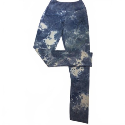 LA Society Blue Tie-Dye Leggings - L