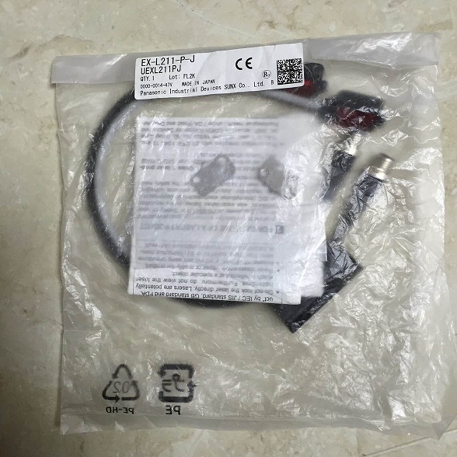 1PC New Panasonic EX-L211-P-J Photoelectric Sensor EXL211PJ Expedited Shipping