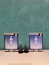 Lot of 2 Czerka Scientist miniatures from KOTOR includes cards